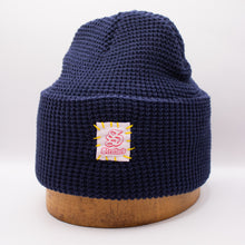 Load image into Gallery viewer, Navy Waffle Knit Skullcap
