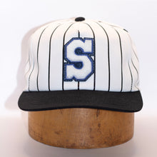 Load image into Gallery viewer, Winged Stripe Snapback Hat - Blue
