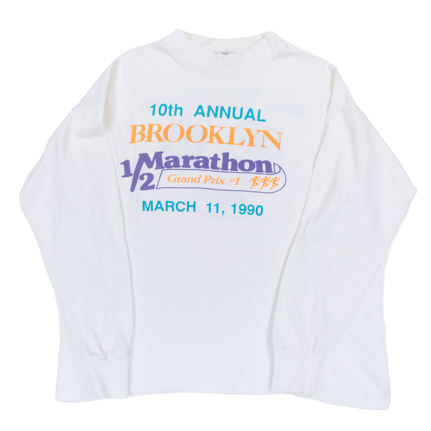 Vintage 1990 10th Annual Brooklyn Marathon Tee - S