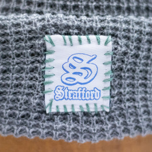 Gray Waffle Knit Skullcap