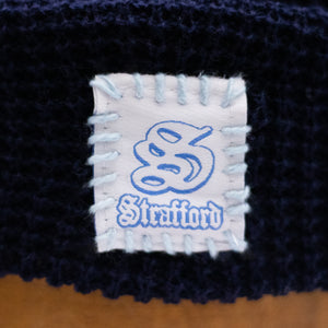 Navy Waffle Knit Skullcap