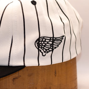 Winged Stripe Snapback Hat - Green