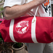 Load image into Gallery viewer, Nick's Duffle Bag - Red &amp; Cream
