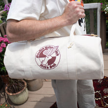 Load image into Gallery viewer, Nick's Duffle Bag - Cream &amp; Maroon
