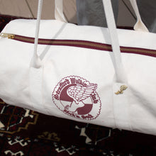Load image into Gallery viewer, Nick's Duffle Bag - Cream &amp; Maroon
