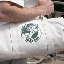 Load image into Gallery viewer, Nick's Duffle Bag - Cream &amp; Green
