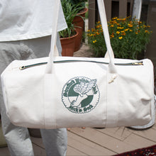Load image into Gallery viewer, Nick's Duffle Bag - Cream &amp; Green
