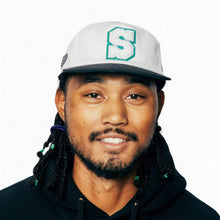 Load image into Gallery viewer, Winged Green Snapback Hat
