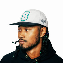 Load image into Gallery viewer, Winged Green Snapback Hat
